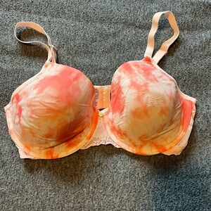 Natori Pink and Orange Tie-Dye Bra